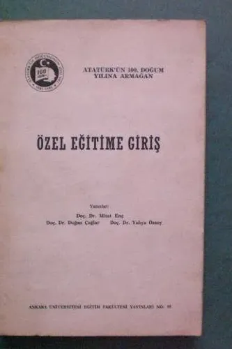 Özel Eğitime Giriş