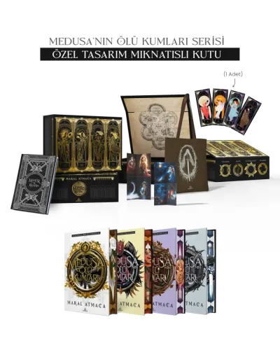 SET - MEDUSA'NIN ÖLÜ KUMLARI SERİSİ MIKNATISLI KUTU - YAN BOYAMALI