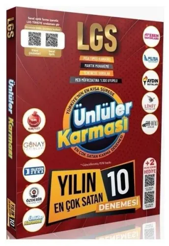 Ünlüler Karması LGS Yılın En Çok Satan 10 Denemesi 2021 YENİ