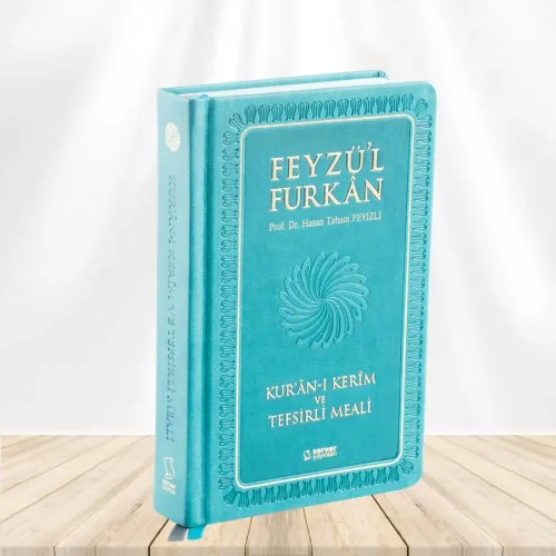 Feyzü'l Furkan Kuran-ı Kerim ve Tefsirli Meali (Büyük Boy Ciltli) Turkuaz