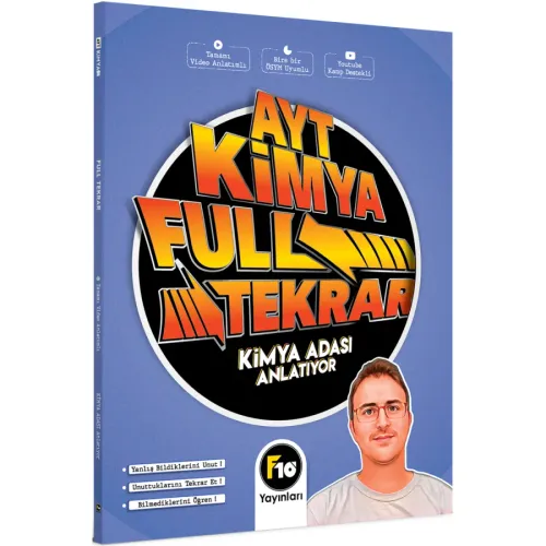 F10 AYT Kimya Full Tekrar Video Ders Kitabı Kimya Adası 2023