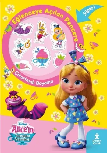 Disney Alice'in Harikalar Pastanesi Eğlenceye Açılan Pencere Çıkartmal