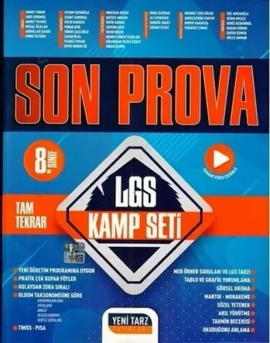 Yeni Tarz 8. Sınıf LGS Son Prova Kamp Seti