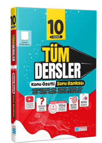 10. Sınıf Tüm Dersler Konu Özetli Maarif Model Soru Bankası