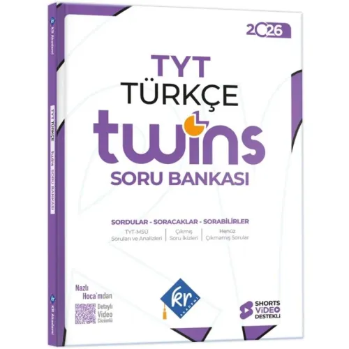 2026 TYT Twins Türkçe Soru Bankası KR Akademi Yayınları