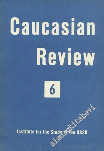 Caucasian Review 6 - Sayı:6, Yıl: 1958       1958