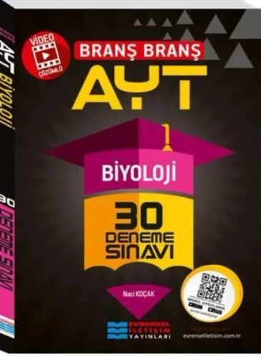 Video Çözümlü AYT Biyoloji 30 Deneme Sınavı