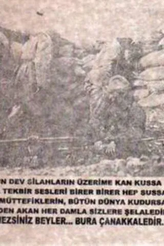 Çanakkale Savaşlarından Bir Yaprak Resim