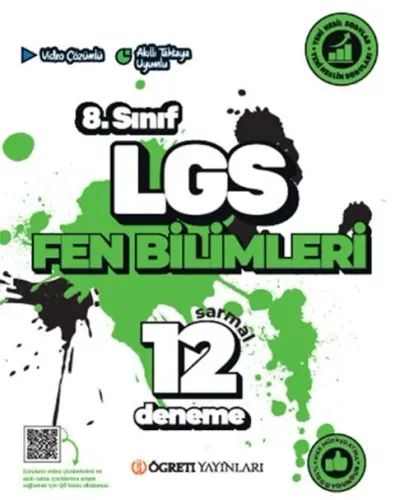 Öğreti Akademi 8. Sınıf LGS Fen Bilimleri Sarmal 12 Deneme