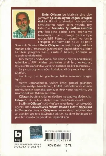Sakıncalı Gazeteci Emin Çölaşan Bilgi Yayınevi %61 indirimli