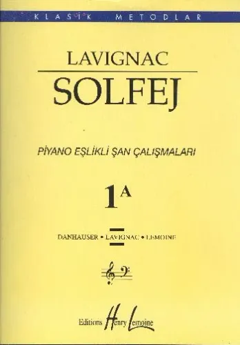Lavignac Solfej 1A Büyük Boy Porte Müzik Eğitim Merkezi 9786055992538