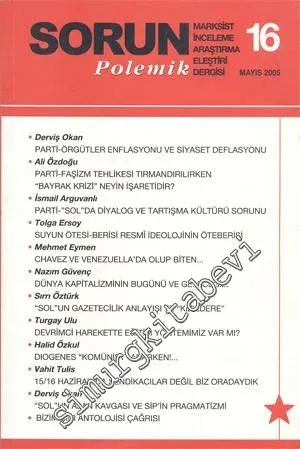 Sorun Polemik: Marksist İnceleme Araştırma Dergisi - Sayı: 16      Mayıs