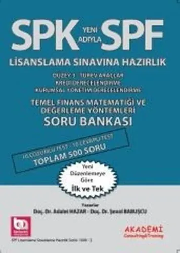 SPK  Temel Finans Matematiği ve Değerleme Yöntemleri Soru Bankası