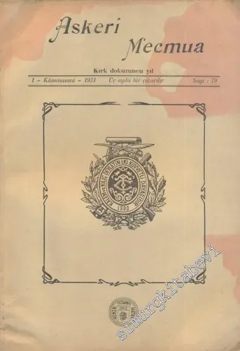 Askeri Mecmua - Sayı: 79, 1 Kanunusani 1931