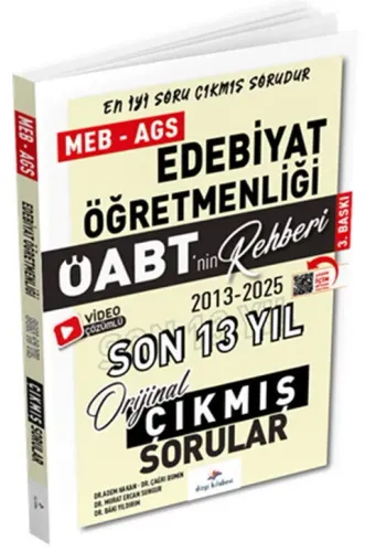 Dizgi Kitap Yayınları 2026 MEB AGS ÖABT Edebiyat Öğretmenliği ÖABT nin Rehberi Konularına Göre 13 Yıl Çıkmış Sorular