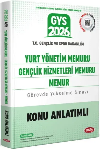 Data Yayınları 2026 T.C. Gençlik ve Spor Bakanlığı Yurt Yönetim Memuru