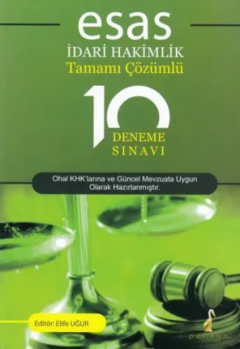 İdari Hakimlik Tamamı Çözümlü 10 Deneme Sınavı