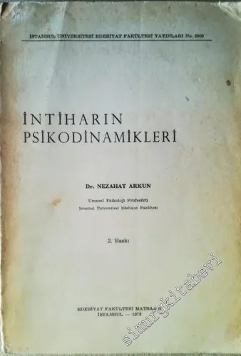İntiharın Psikodinamikleri -        1978