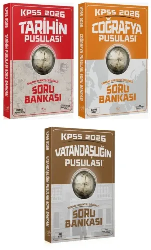 CBA Yayınları 2026 KPSS Tarih Coğrafya Vatandaşlık Pusulası Soru 3'lü Set