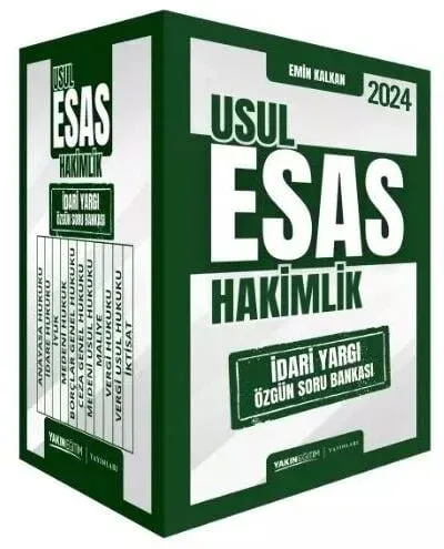 Yakın Eğitim Yayınları 2024 İdari Yargı Usul Esas Hakimlik Soru Bankası Seti Çözümlü
