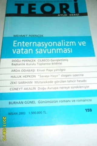 Teori Aylık Dergi 2003 / 159