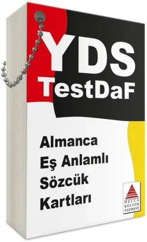 Delta Kültür Yayınları YDS Test Daf Almanca Eş Anlamlı Sözcük Kartları Delta Kültür