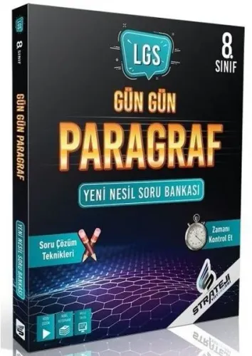 Strateji Yayınları 8. Sınıf LGS Gün Gün Paragraf Soru Bankası