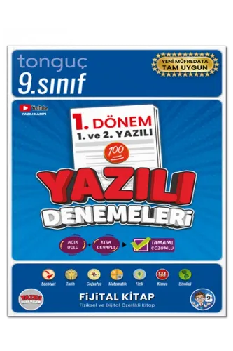 TONGUÇ 9. SINIF YAZILI DENEMELERİ 1. DÖNEM 1 VE 2. YAZILI