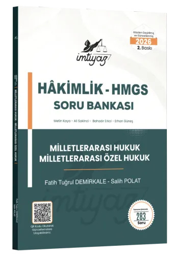 İMTİYAZ 2026 HMGS Hakimlik Milletlerarası Hukuk - Milletlerarası Özel 