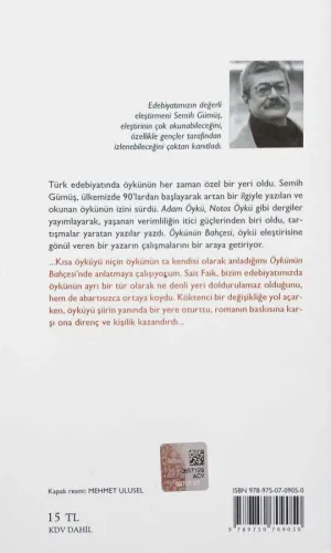 Öykünün Bahçesi Semih Gümüş Can Yayınları