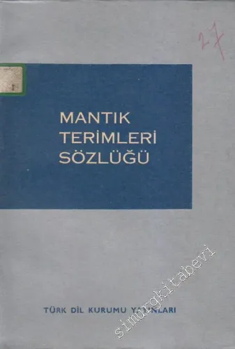 Mantık Terimleri Sözlüğü -        1976