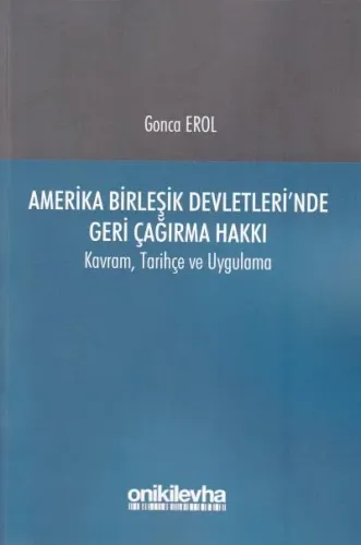 Amerika Birleşik Devletleri'nde Geri Çağırma Hakkı