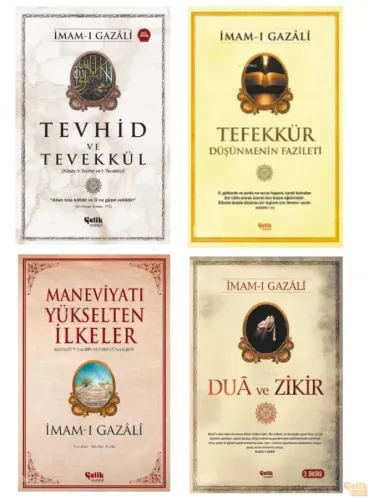 Maneviyatı Yükselten İlkeler- Dua ve Zikir- Tefekkür- Tevhid ve Tevekkül -İmam Gazali 4 lü Set