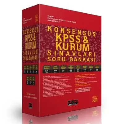 Konsensus KPSS & Kurum Sınavları Soru Bankası Modüler Set