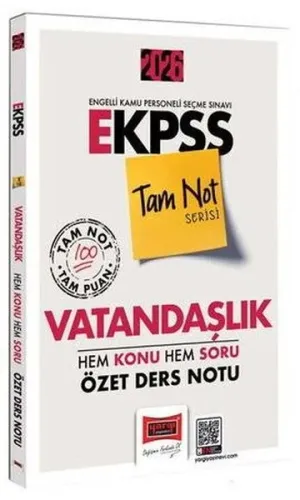 Yargı Yayınları 2026 EKPSS Vatandaşlık Hem Konu Hem Soru Özet Ders Not