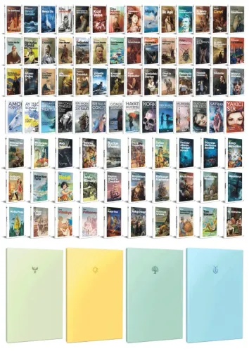 96 Dünya Klasiği ve Pastel Çizgisiz Defter Seti -2 - Halkkitabevi