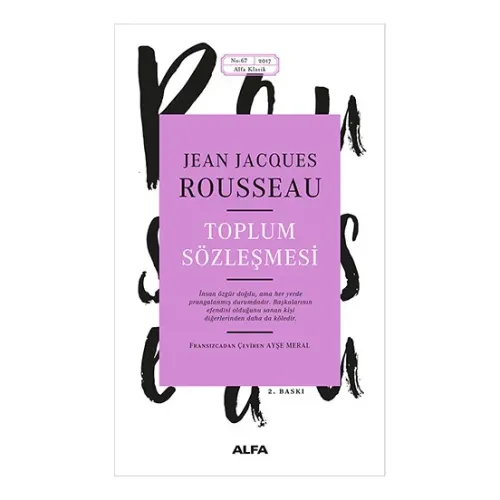 Toplum Sözleşmesi - Jean Jacques Rousseau