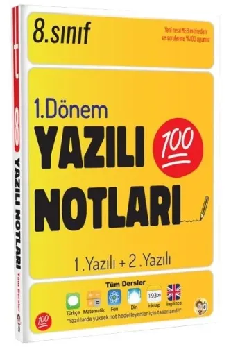 Tonguç Akademi 8. Sınıf Yazılı Notları 1. Dönem 1. ve 2. Yazılı