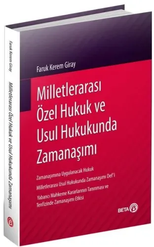 Milletlerarası Özel Hukuk ve Usul Hukukunda Zamanaşımı