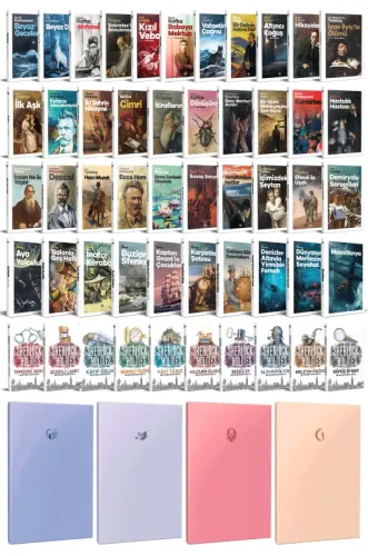 61 Dünya Klasiği ve Pastel Çizgisiz Defter Seti -1 - Halkkitabevi