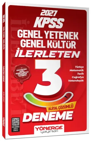 Yönerge Yayınları 2027 KPSS Genel Yetenek Genel Kültür İlerleten 3 Den
