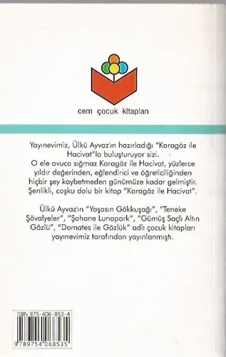 Çocuklara Karagöz ile Hacivat / 100 Temel Eser Ülkü Ayvaz Cem Yayınevi