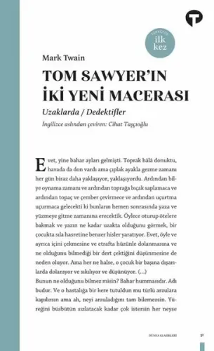 Tom Sawyer’ın İki Yeni Macerası
