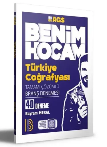 Benim Hocam Yayınları 2026 MEB AGS Türkiye Coğrafyası Tamamı Çözümlü 40 Branş Deneme