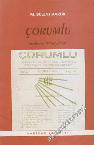 Çorumlu: İnceleme Bibliyografya -        1996