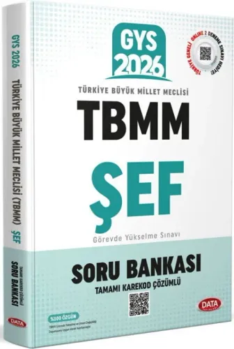 Data Yayınları 2026 Türkiye Büyük Millet Meclisi (TBMM) GYS Şef Soru Bankası