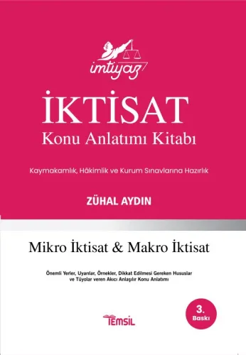 İMTİYAZ Mikro İktisat ve Makro İktisat Konu Anlatımı Kitabı