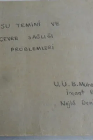Su Temini ve Çevre Sağlığı Problemleri