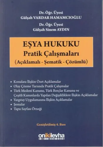 Eşya Hukuku Pratik Çalışmalar