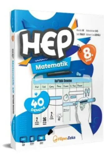 HİPERZEKA 8.Sınıf HAFTALIK HEP MATEMATİK 40 DENEME